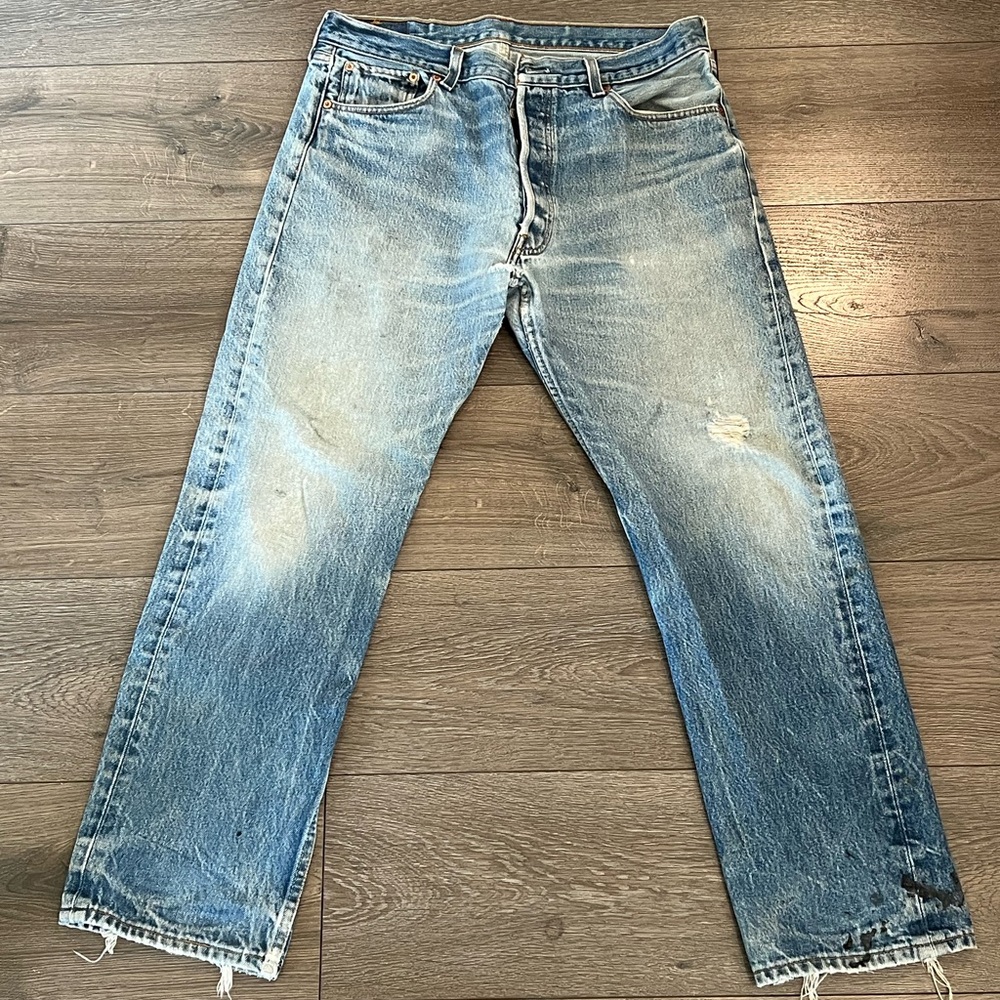 Vintage Distressed Levi’s 501 Jeans - 36x32